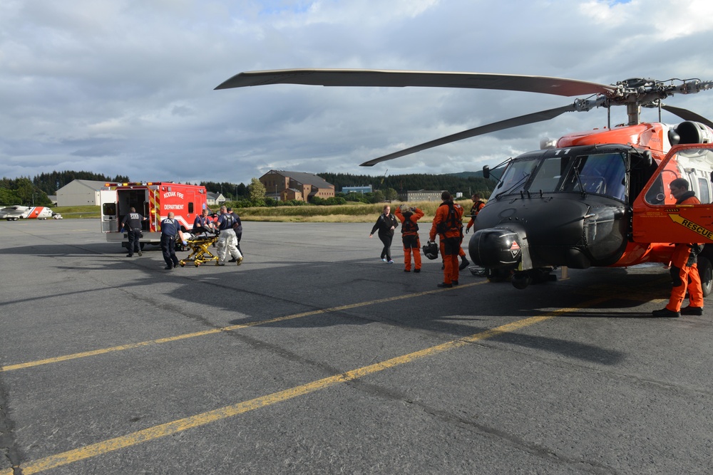 Coast Guard Air Station Kodiak medevacs ailing cruise ship passenger near Kodiak Island, Alaska