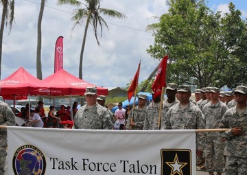 Task Force Talon Soldiers honor veterans during Guam Liberation Day Parade