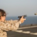 U.S. Marines sharpen marksmanship skills while deployed at sea