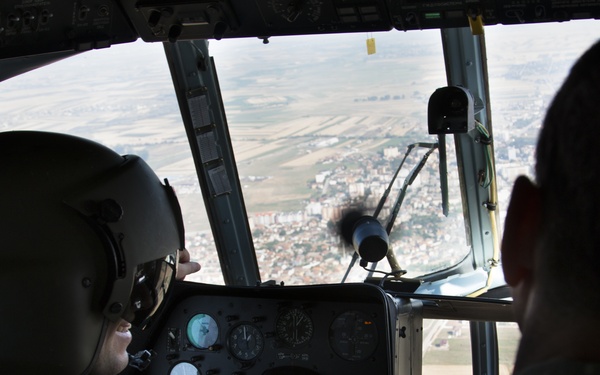 KFOR’s Space Cowboys from Croatia take flight over Kosovo