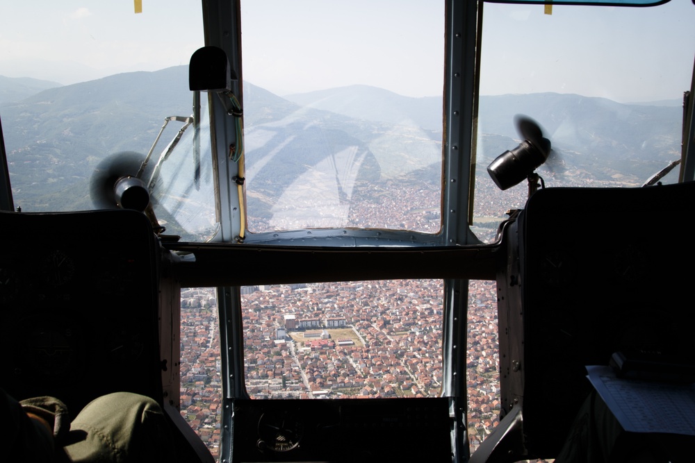 KFOR’s Space Cowboys from Croatia take flight over Kosovo