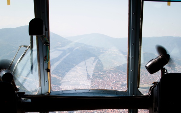 KFOR’s Space Cowboys from Croatia take flight over Kosovo