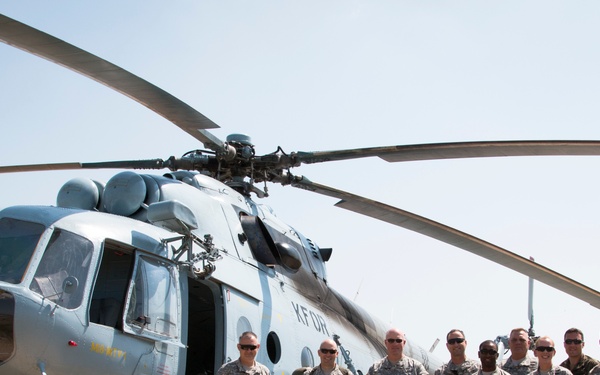 KFOR’s Space Cowboys from Croatia take flight over Kosovo