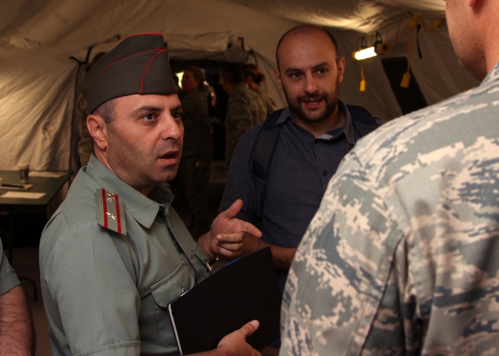 Armenian visitors observe PATRIOT exercise under State Partnership Program