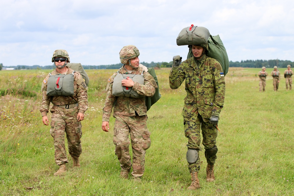 Airborne jump in Estonia