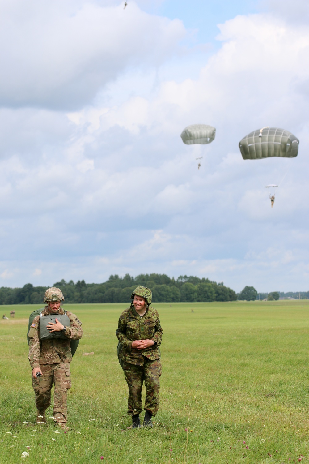 Airborne jump in Estonia