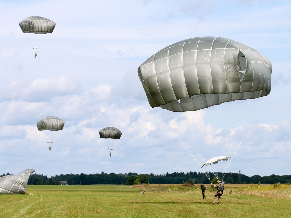 Airborne jump in Estonia