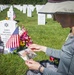 Gold star mother in Arlington National Cemetery