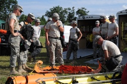 Soldiers prepare for a day of training
