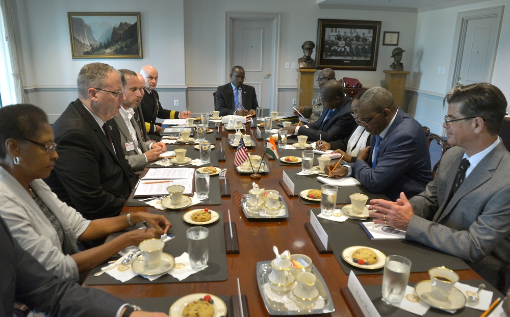 Deputy secretary of defense meets with Niger minister of defense