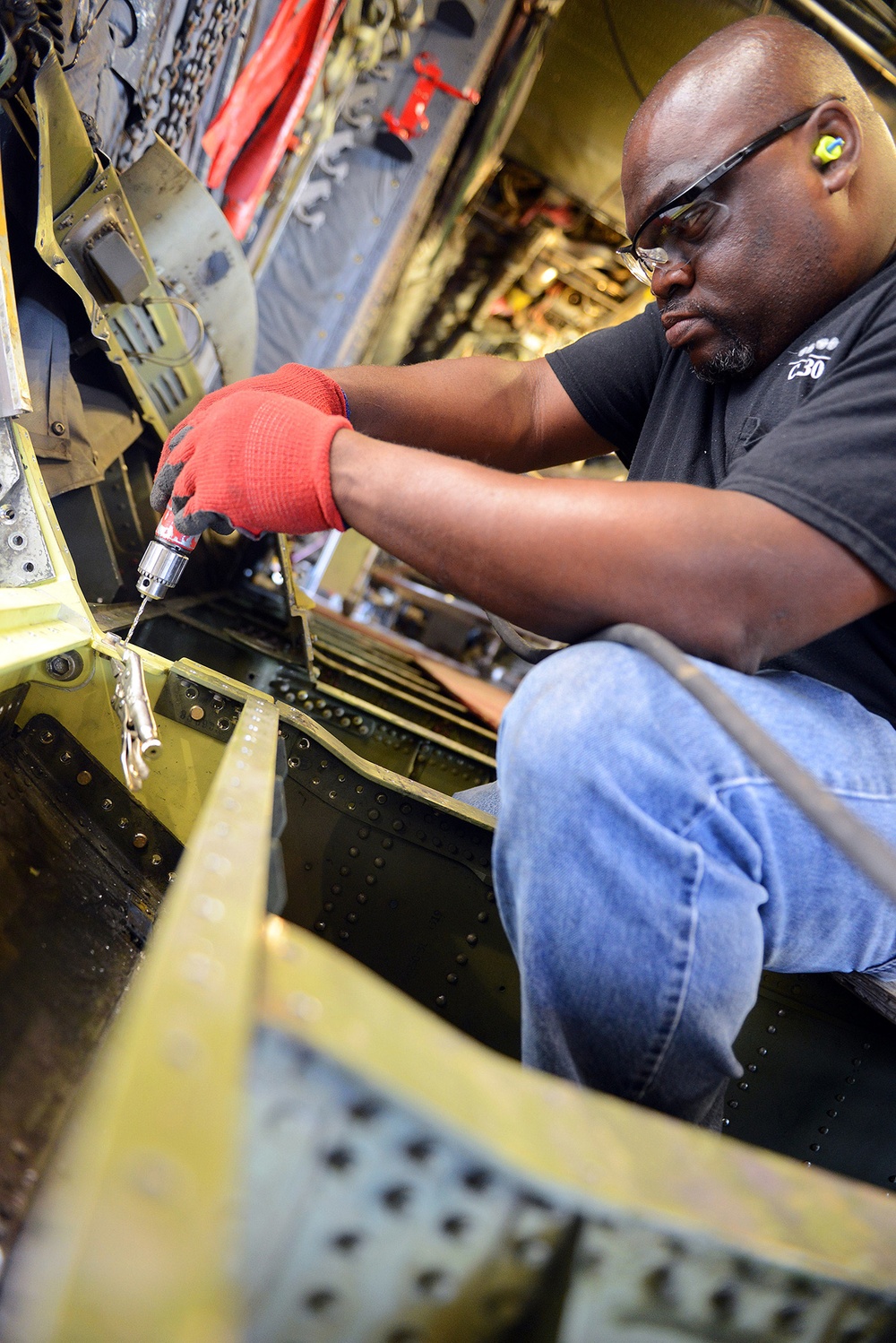 C-130 paratroop door repair