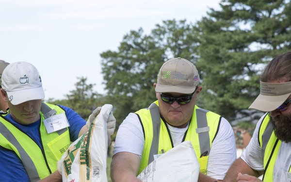 Landscapers spruce up ANC during July scorcher