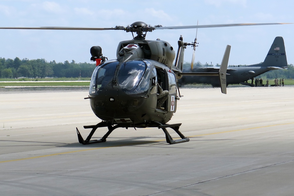 UH-72 takes off at Volk Field CRTC