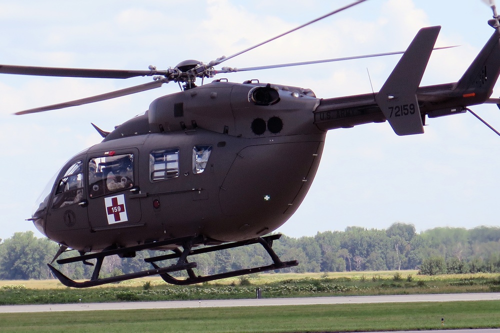 UH-72 takes off from Volk Field