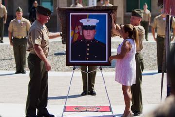Marines and Sailors celebrate Peralta’s memory