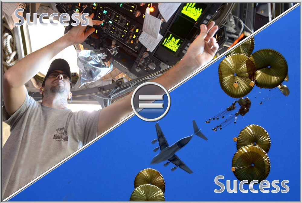 Success = Success C-17 Air Cargo Delivery