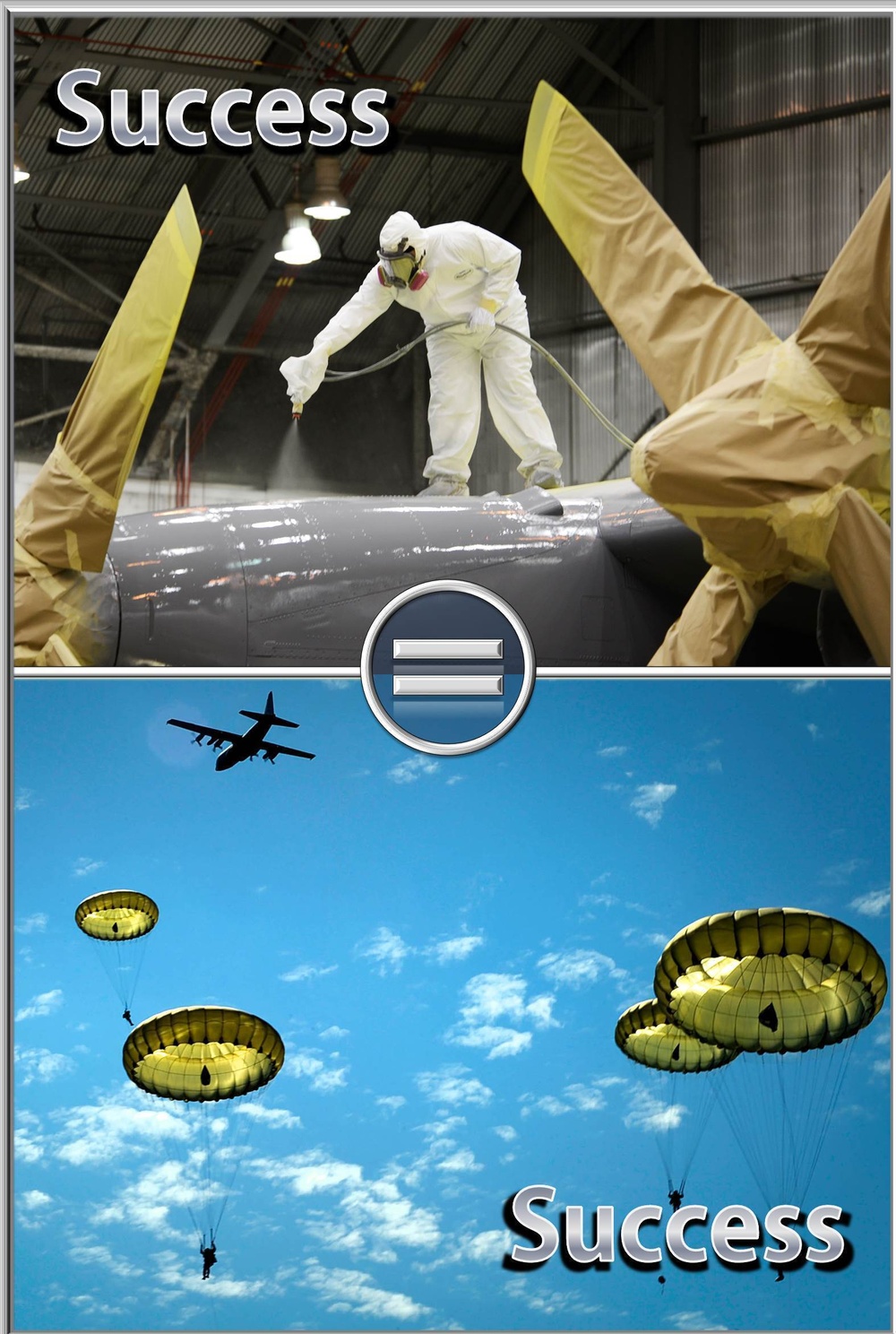 Success = Success Series C-130H 600 Paratroopers jumped into Normandy on D-Day