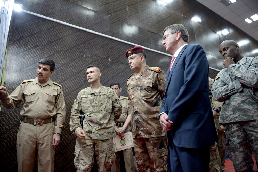 Secretary of defense and Gen. Taleb Shegati al-Kenani