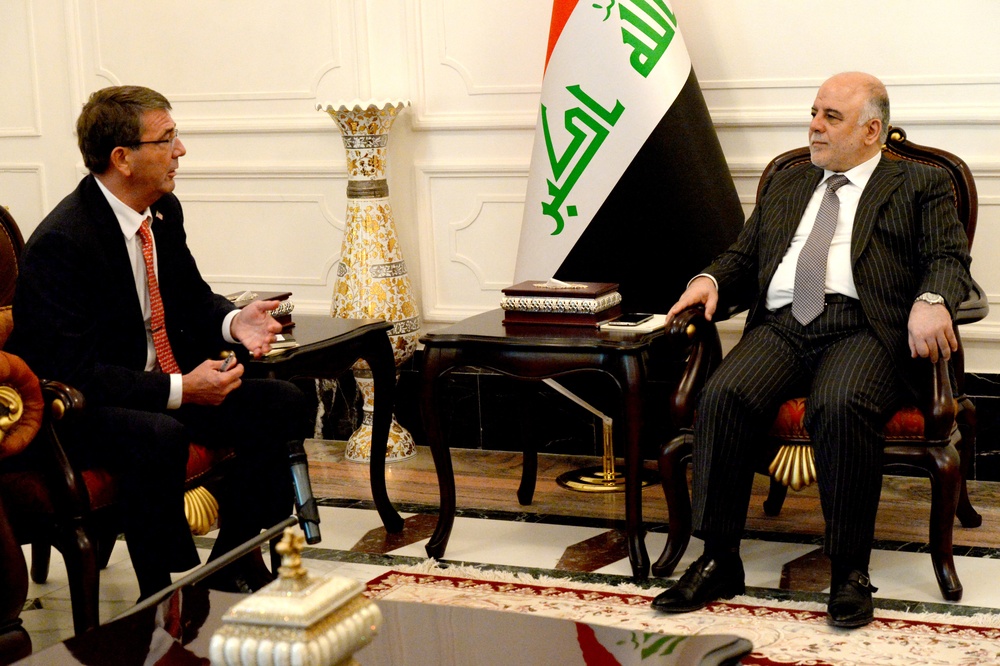 Secretary of defense meets with Iraqi PM Haider al-Abadi