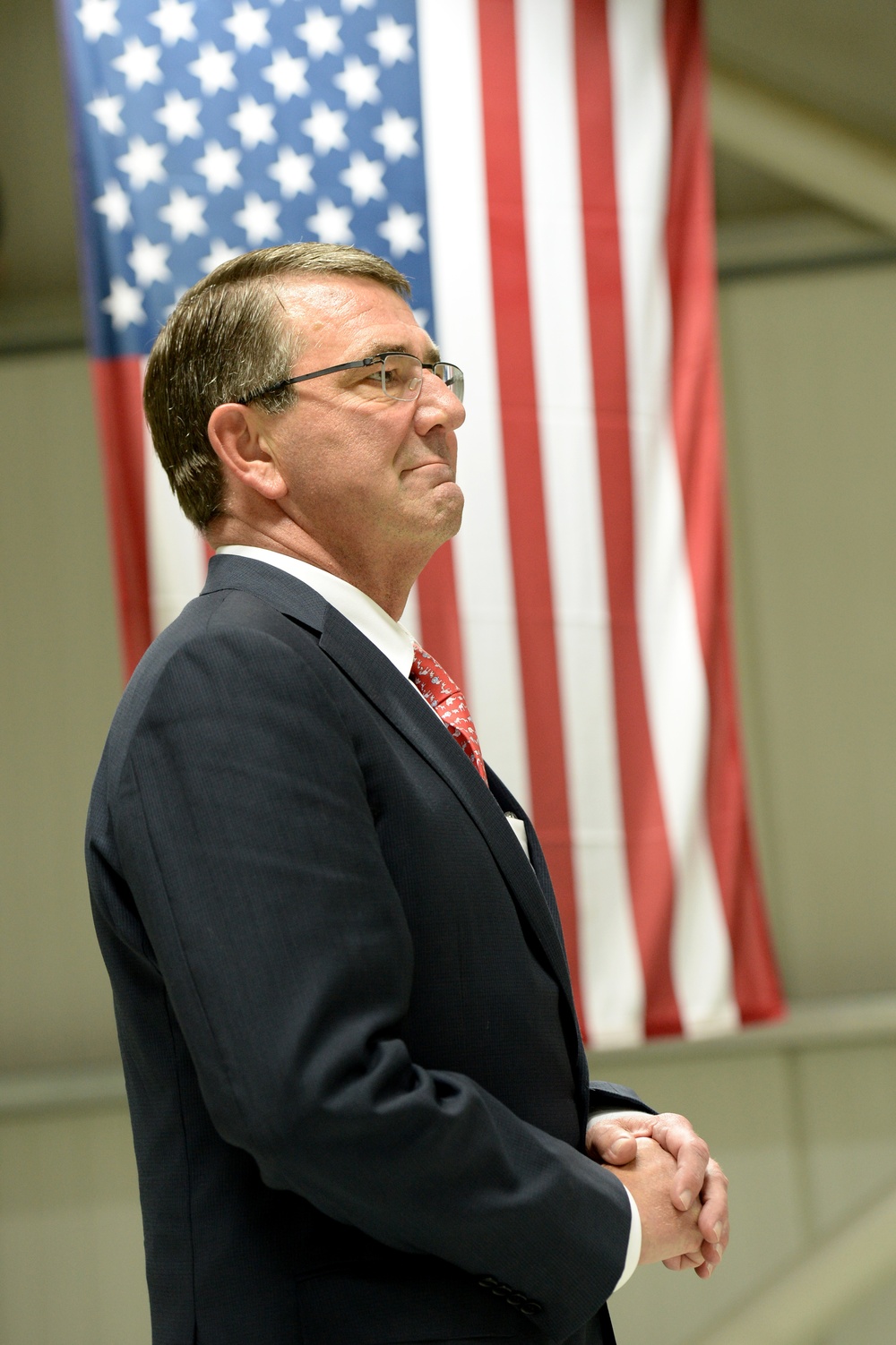 Secretary of defense speaks to multinational troops