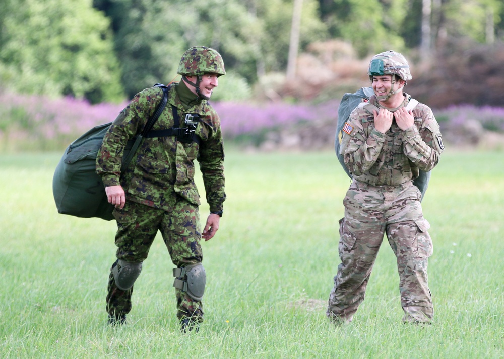 Airborne jump in Estonia