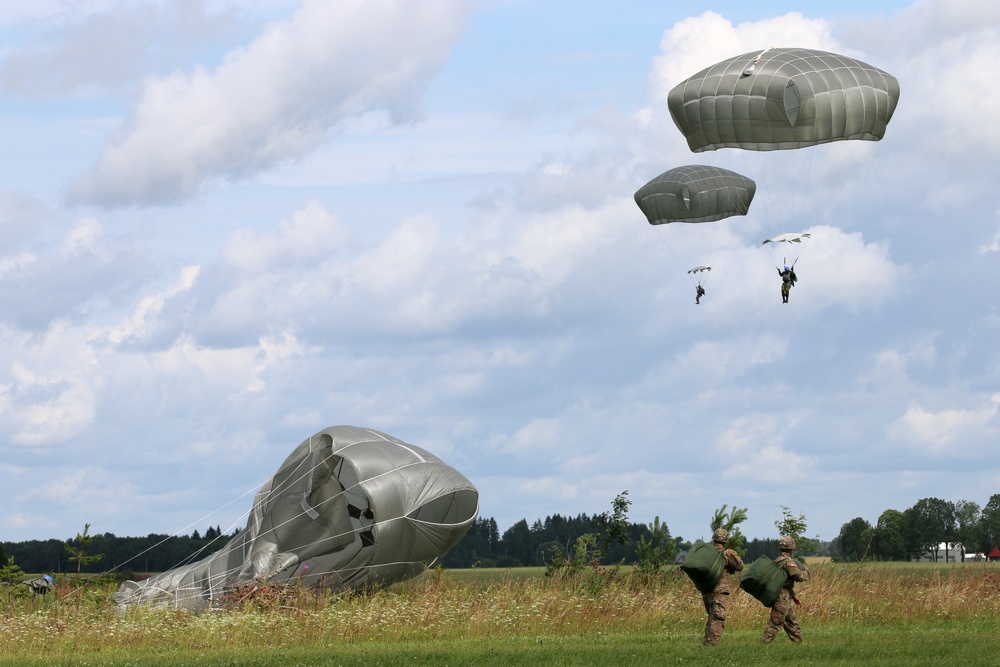 Airborne jump in Estonia