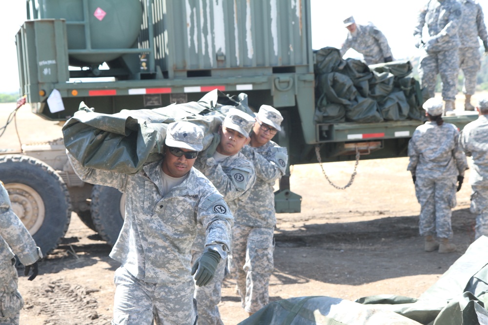 Setting up base camp Setting up base camp