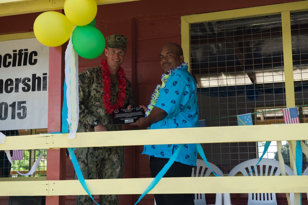 Ribbon cutting ceremony in Solomon Islands