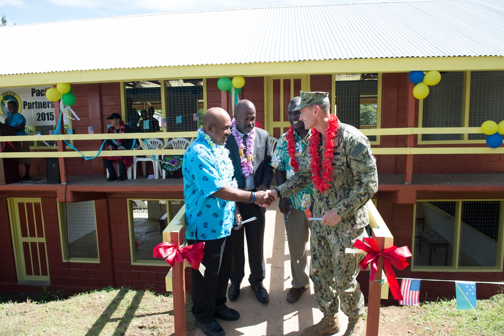 Ribbon cutting ceremony in Solomon Islands