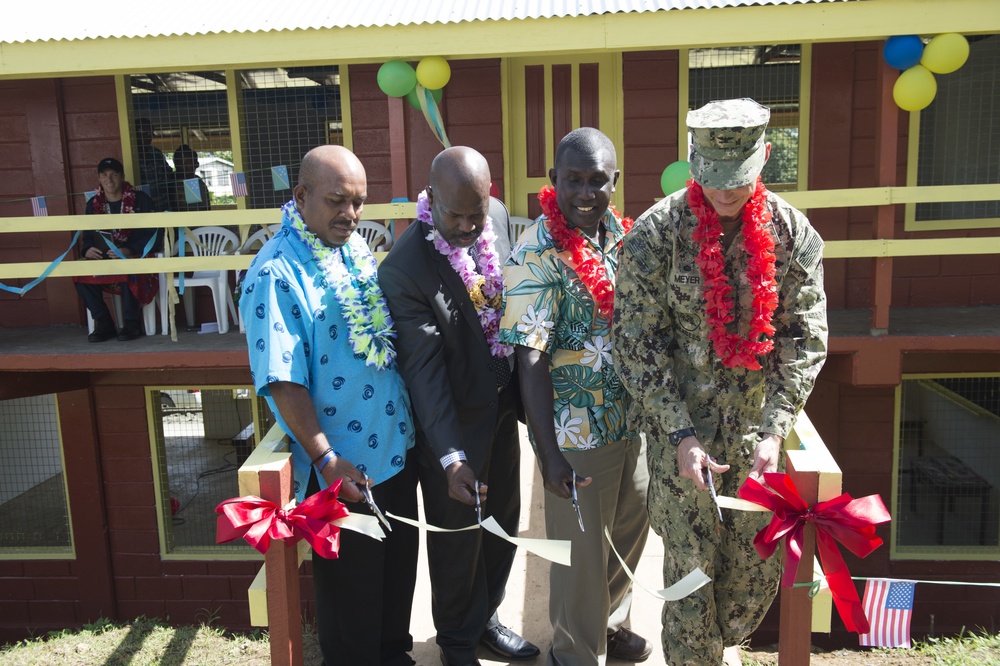 Ribbon cutting ceremony in Solomon Islands