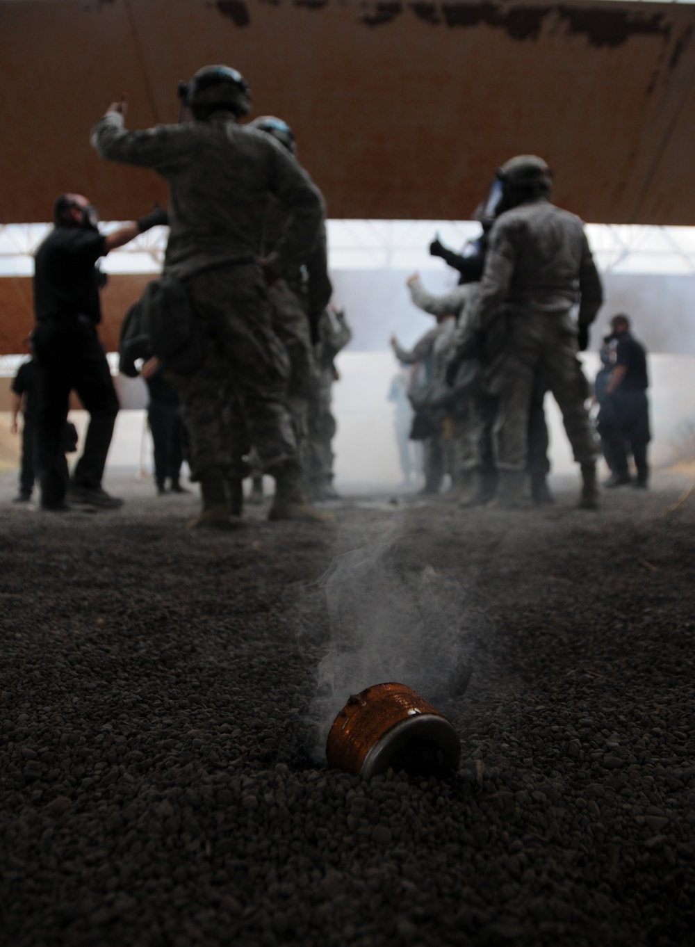 173rd Security Forces practices riot control