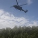 Soldiers hoist floating litters