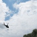 Soldiers hoist floating litters