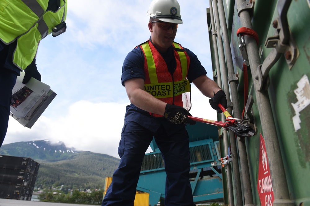 Coast Guard Sector Juneau conducts container inspections