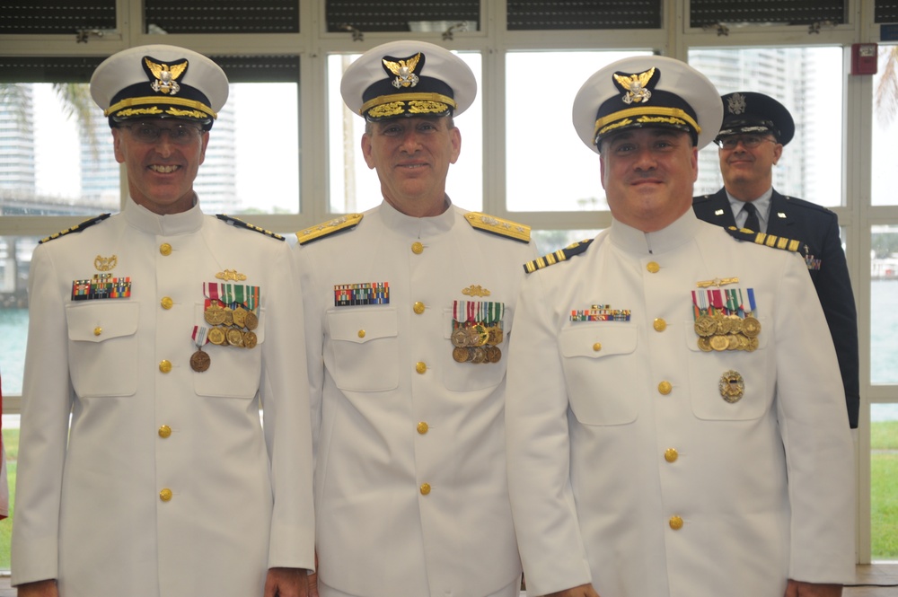 Coast Guard Reserve Unit, US SOUTHCOM change of command ceremony