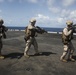 U.S. Marines practice ship boarding at sea