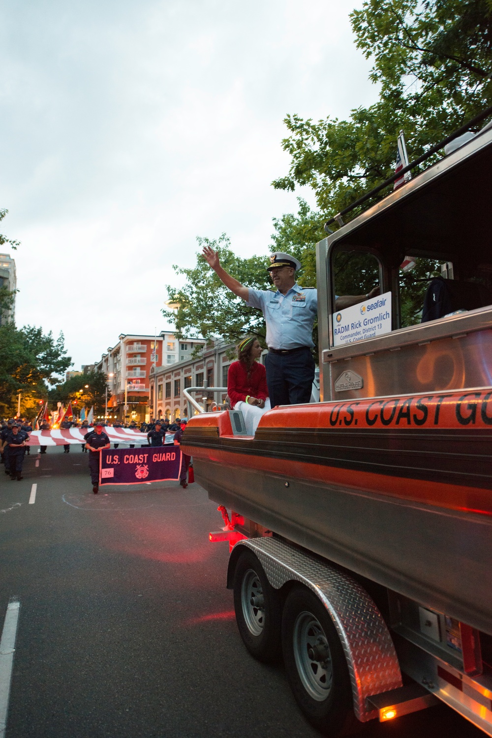 Photo Release: Pacific Northwest Coast Guardsmen participate in 66th Annual Torchlight Parade