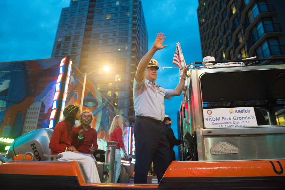Photo Release: Pacific Northwest Coast Guardsmen participate in 66th Annual Torchlight Parade