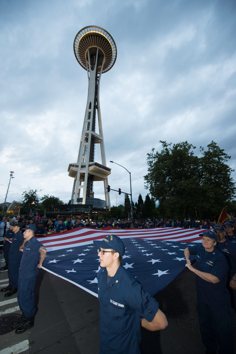 Photo Release: Pacific Northwest Coast Guardsmen participate in 66th Annual Torchlight Parade