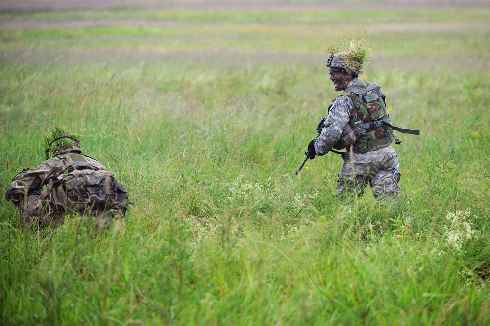 British Army Royal Military Academy Sandhurst  trains on 7th Army Joint Multinational Training Command’s Grafenwoehr Training Area, Germany