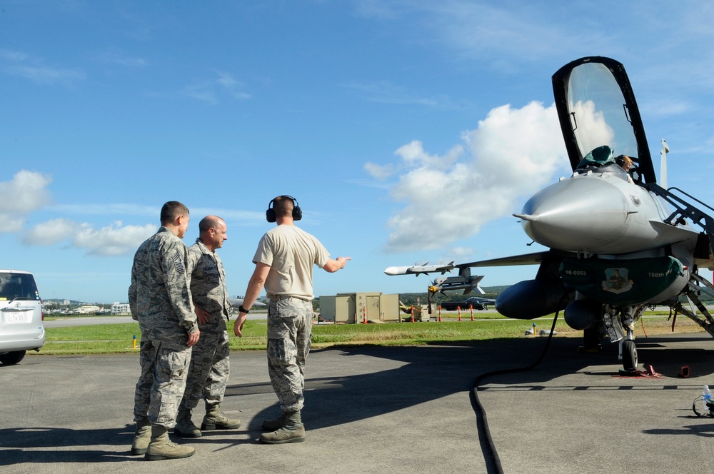 158th FW commander visits flightline troops