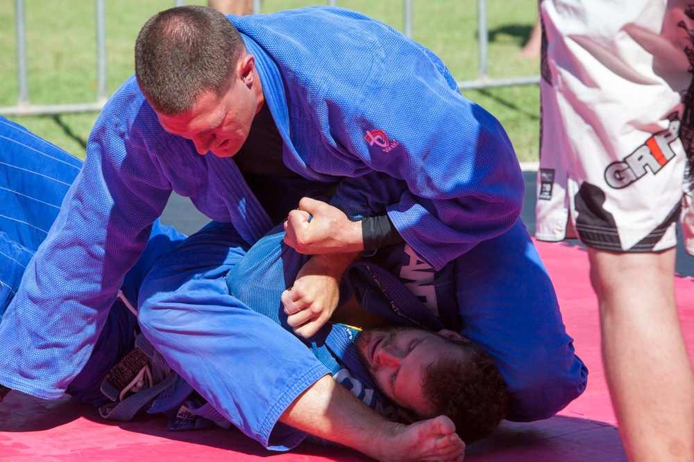 Jiu-jitsu tournament with local Australians, U.S. Marine