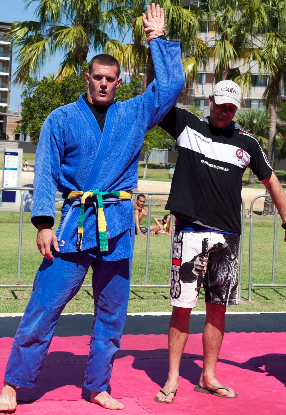 Jiu-jitsu tournament with local Australians, U.S. Marine