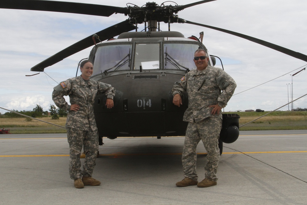 Dad and Daughter Army Guard pilots fly together at Fort Drum