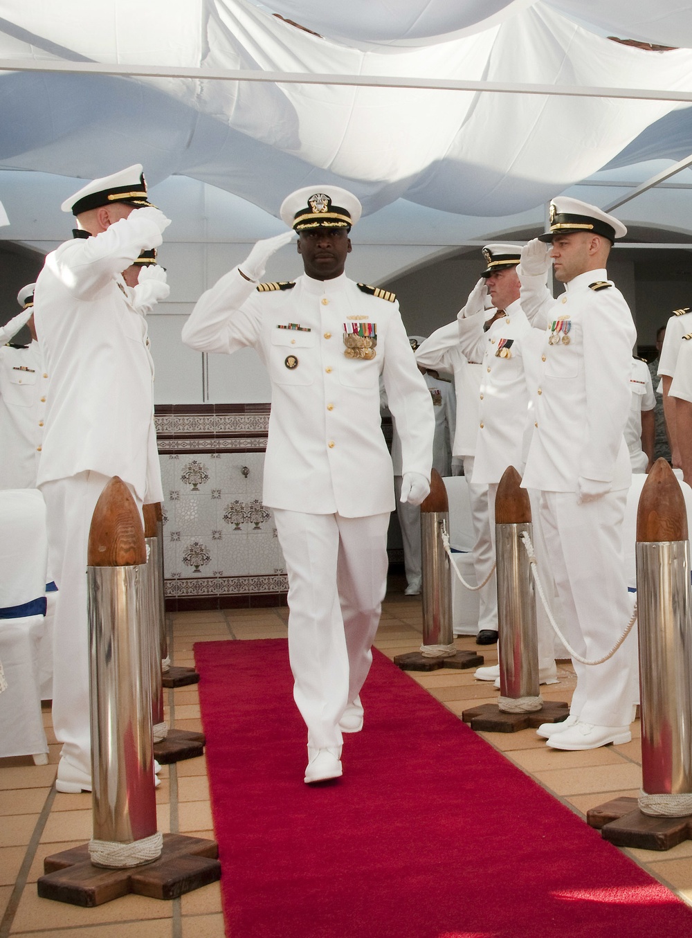 US Naval Hospital Rota change of command ceremony