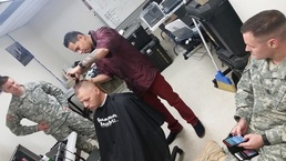 Barber cuts out time for Soldiers