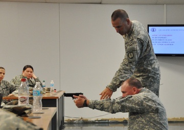Arkansas Soldiers train to carry side arms