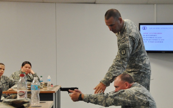 Arkansas Soldiers train to carry side arms