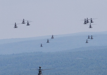 Kiowa Warriors fly over North Country