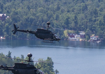 Kiowa Warriors fly over North Country